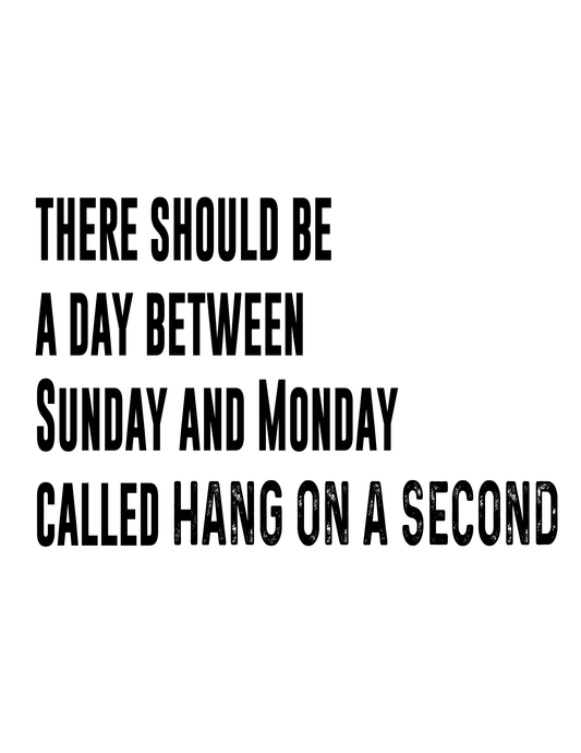 "Hang On a Second" Kitchen Towel