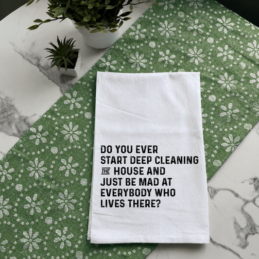 "Mad at Everybody" Kitchen Towel