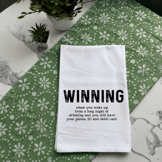 "Winning" Kitchen Towel