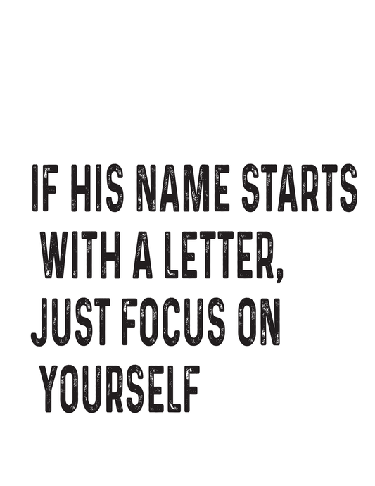 "If His Name Starts with a Letter" Kitchen Towel