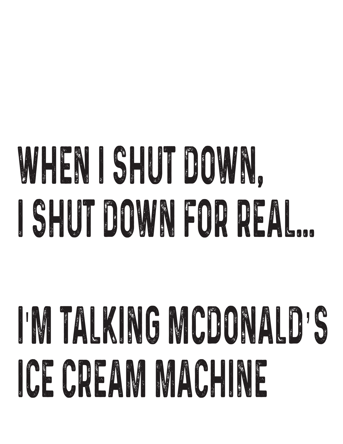 "McDonald's Ice Cream Machine" Kitchen Towel